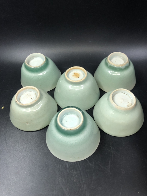 古玩陶瓷豆青釉杯拍賣，當(dāng)前價(jià)格2999元