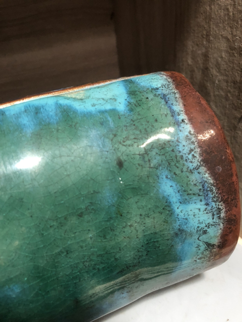 古玩陶瓷窯變釉瓷枕拍賣，當(dāng)前價格1500元