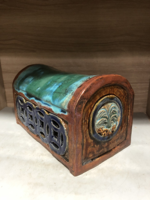 古玩陶瓷窯變釉瓷枕拍賣，當(dāng)前價格1500元