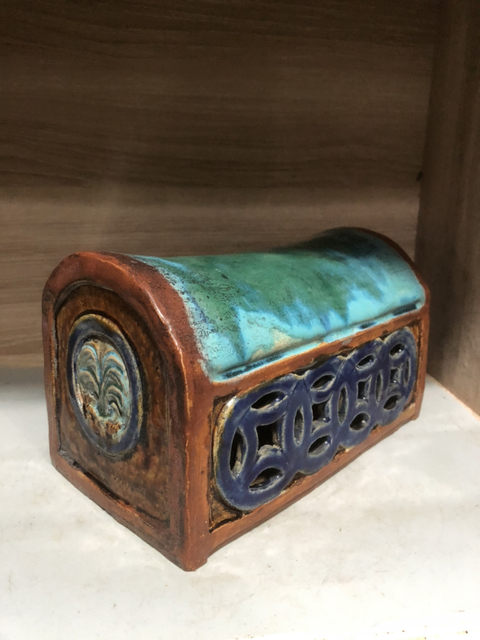 古玩陶瓷窯變釉瓷枕拍賣，當(dāng)前價格1500元