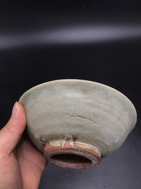 古玩陶瓷元代龍泉窯青瓷碗拍賣，當前價格999元