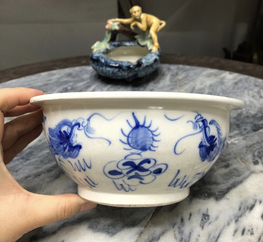 古玩陶瓷青花龍紋碗拍賣，當(dāng)前價(jià)格1280元