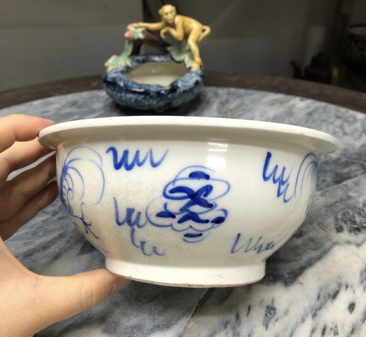 古玩陶瓷青花龍紋碗拍賣，當(dāng)前價(jià)格1280元