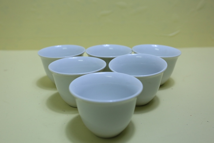 古玩陶瓷白釉杯6個拍賣,當前價格266元