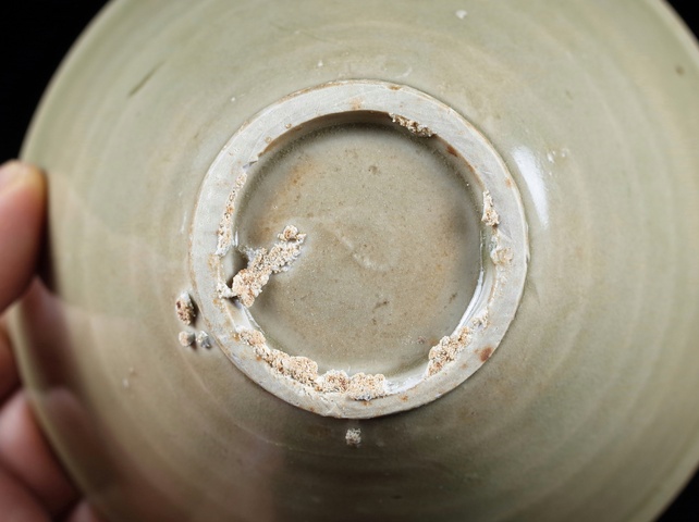 古玩陶瓷耀州窯青瓷斗笠盞拍賣，當前價格9999元