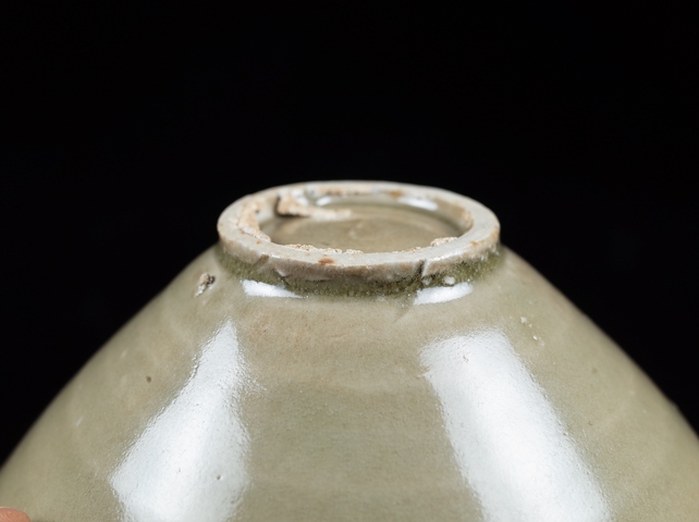 古玩陶瓷耀州窯青瓷斗笠盞拍賣，當前價格9999元