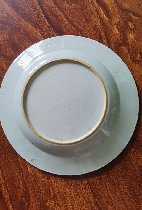 古玩陶瓷花卉紋青花盤拍賣，當前價格1999元