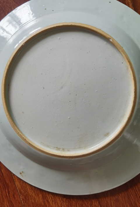 古玩陶瓷花卉紋青花盤拍賣，當前價格1999元