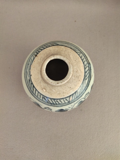 古玩陶瓷青花山水紋罐拍賣(mài)，當(dāng)前價(jià)格980元