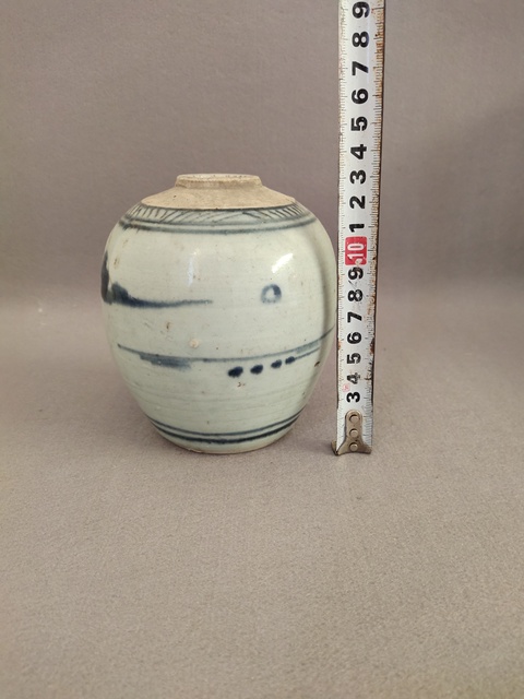 古玩陶瓷青花山水紋罐拍賣(mài)，當(dāng)前價(jià)格980元