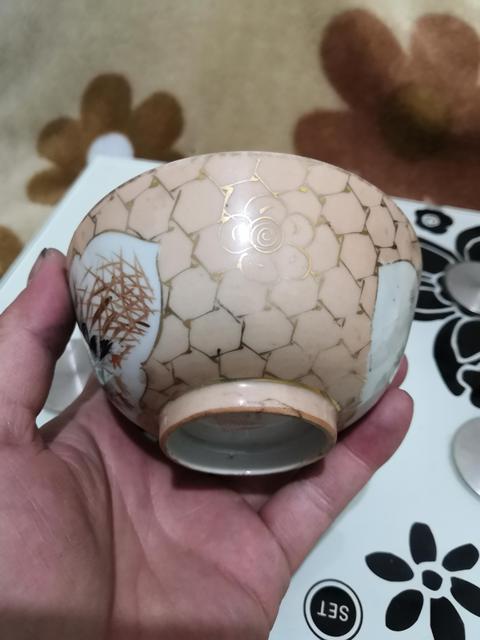 古玩陶瓷米黃地彩繪雙鳧紋碗拍賣,當前價格999元