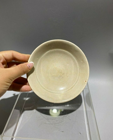 古玩陶瓷景德鎮窯系青白釉盤拍賣,當前價格999元