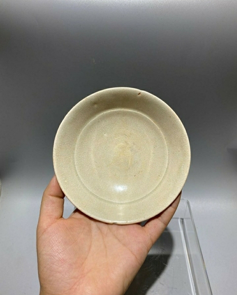 古玩陶瓷景德鎮窯系青白釉盤拍賣,當前價格999元