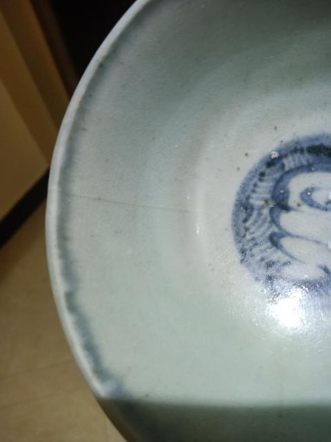 古玩陶瓷明中期海螺芭蕉紋青花碗拍賣,當前價格2999元