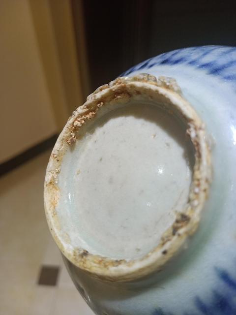 古玩陶瓷明中期海螺芭蕉紋青花碗拍賣,當前價格2999元