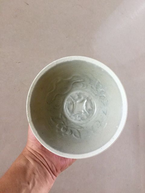 古玩陶瓷景德鎮(zhèn)窯系靑白釉印花雙魚碗拍賣，當(dāng)前價格2999元