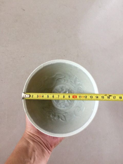 古玩陶瓷景德鎮(zhèn)窯系靑白釉印花雙魚碗拍賣，當(dāng)前價格2999元
