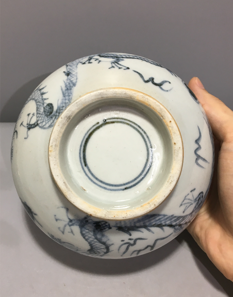 古玩陶瓷清中期龍紋青花爐拍賣，當前價格3688元