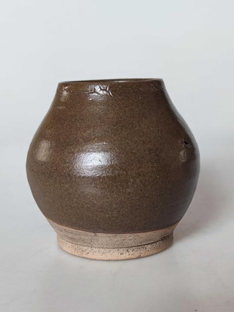 古玩陶瓷清代茶葉末釉雞心罐拍賣，當前價格999元