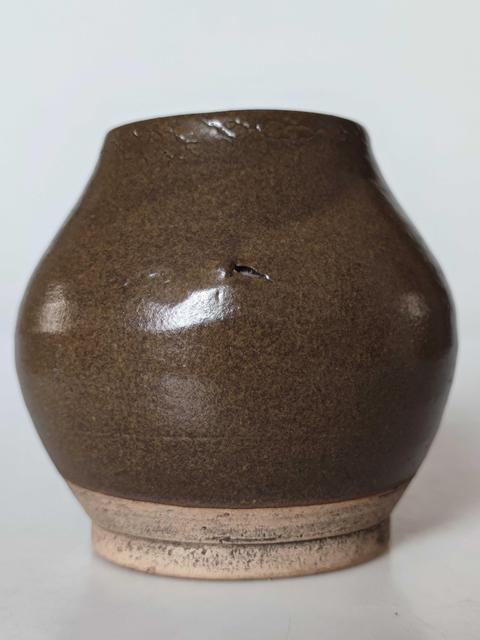 古玩陶瓷清代茶葉末釉雞心罐拍賣，當前價格999元