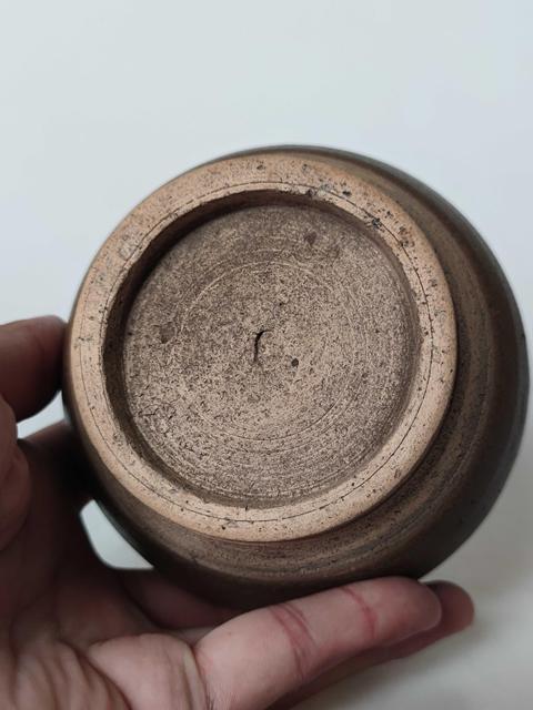 古玩陶瓷清代茶葉末釉雞心罐拍賣，當前價格999元