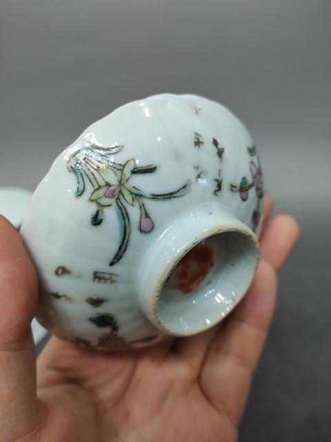 古玩陶瓷(精品)33期:清晚期-粉彩花卉紋三才蓋碗拍賣,當前價格1999元