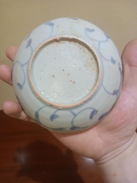 古玩陶瓷明代 鹿紋青花盤拍賣,當前價格999元