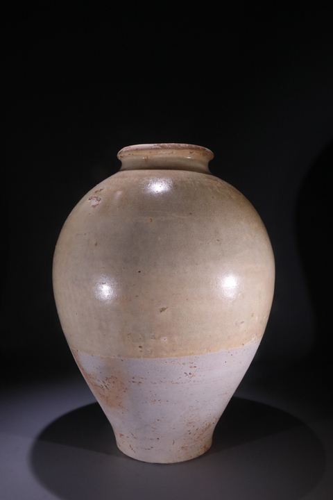 古玩陶瓷隋唐青釉鞏縣窯大罐拍賣，當前價格19999元