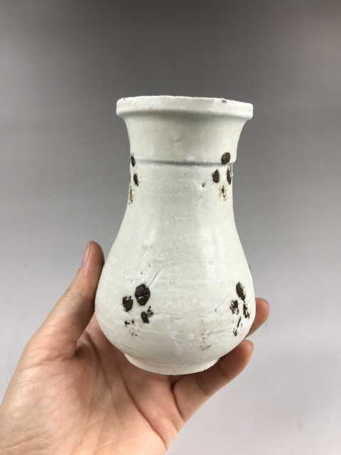古玩陶瓷宋元影青點(diǎn)彩花瓶拍賣，當(dāng)前價格2999元