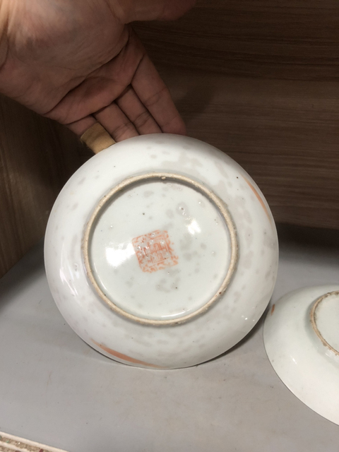 古玩陶瓷民國粉彩盤拍賣，當前價格999元