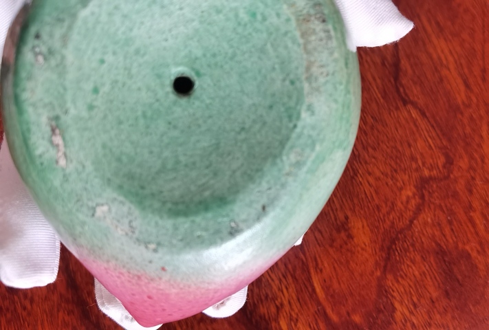 古玩陶瓷粉彩像生瓷桃拍賣，當前價格980元