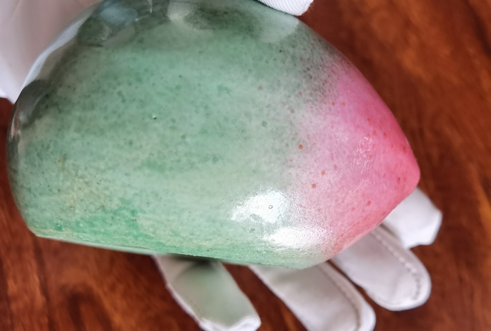 古玩陶瓷粉彩像生瓷桃拍賣，當前價格980元