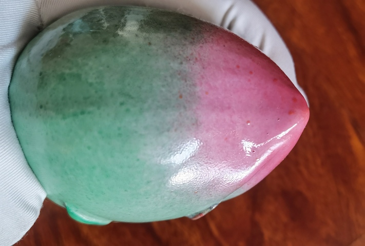 古玩陶瓷粉彩像生瓷桃拍賣，當前價格980元