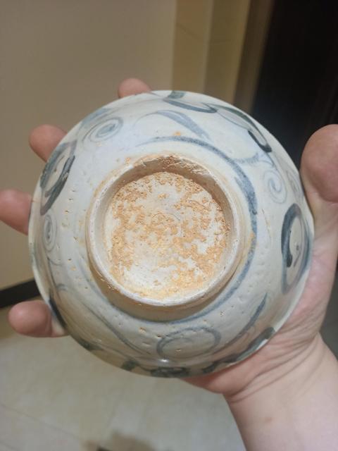 古玩陶瓷明代早期云花紋青花碗拍賣，當前價格1999元