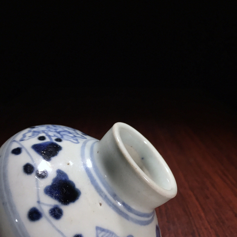 古玩陶瓷清中菊花紋青花罐（已保真）拍賣，當前價格3800元