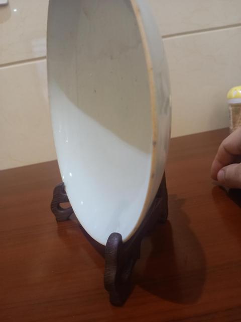 古玩陶瓷清早期順治甜白釉盤拍賣，當前價格3800元