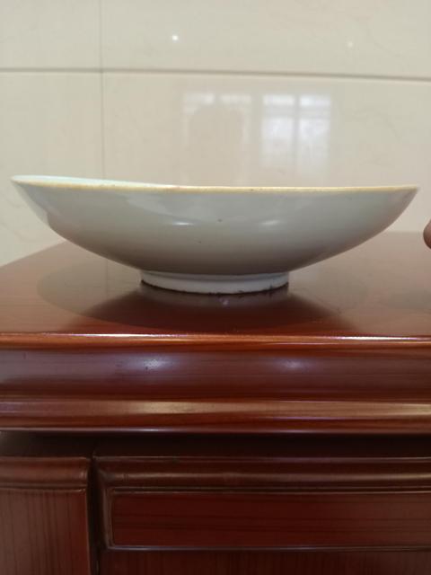 古玩陶瓷清早期順治甜白釉盤拍賣，當前價格3800元