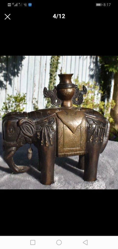古玩銅器銅象拍賣，當前價格16800元