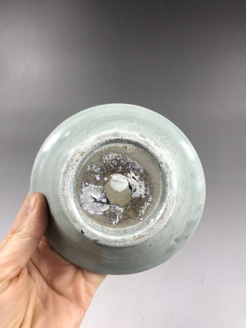古玩陶瓷明代(己保真)龍泉粉青筆洗拍賣，當前價格3000元