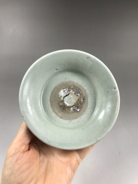 古玩陶瓷明代(己保真)龍泉粉青筆洗拍賣，當前價格3000元