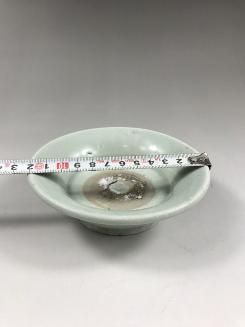 古玩陶瓷明代(己保真)龍泉粉青筆洗拍賣，當前價格3000元