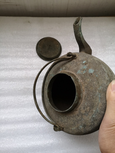 古玩銅器銅壺拍賣，當前價格580元