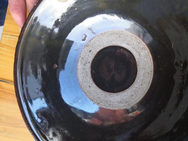 古玩陶瓷疊燒醬釉碗拍賣，當前價格188元