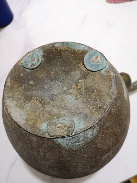 古玩銅器銅壺拍賣，當前價格580元
