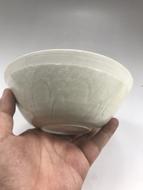 古玩陶瓷宋代影青刻蓮瓣雙魚紋碗拍賣，當前價格1999元
