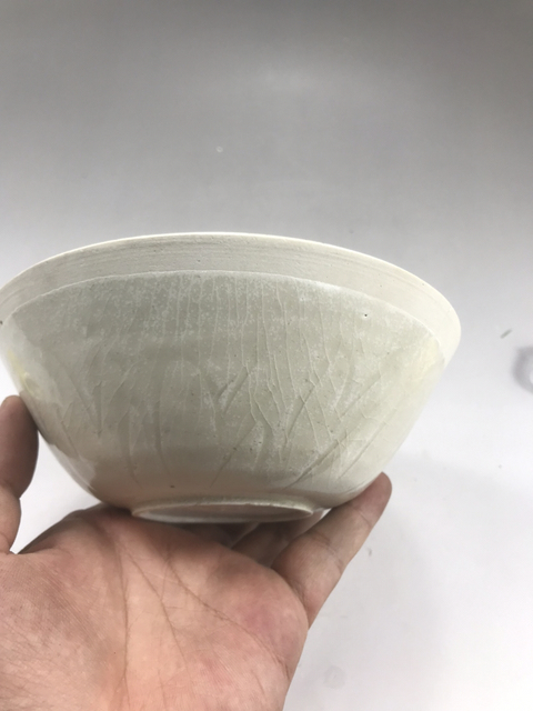 古玩陶瓷宋代影青刻蓮瓣雙魚紋碗拍賣，當前價格1999元