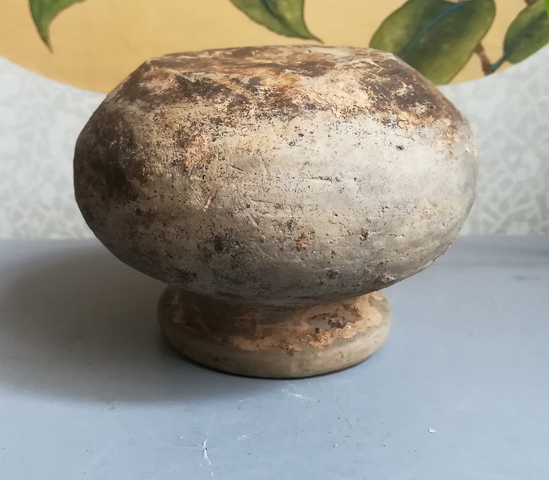 古玩陶瓷【實物保真】漢代.灰陶罐拍賣，當前價格386元