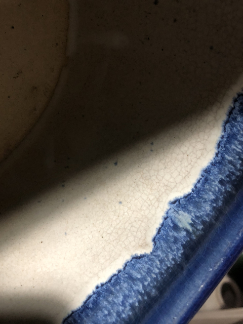 古玩陶瓷【望月樓】民國藍釉筒式香爐拍賣,當前價格1200元