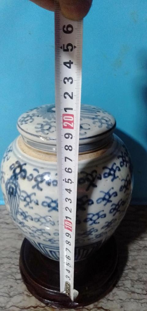 古玩陶瓷青花花卉紋蓋罐拍賣，當前價格2898元