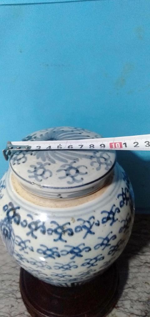 古玩陶瓷青花花卉紋蓋罐拍賣，當前價格2898元